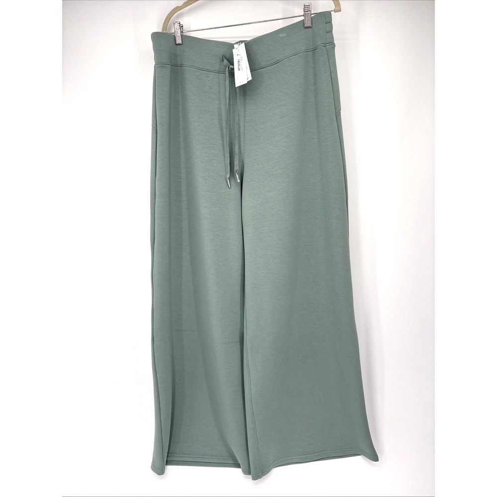 Spanx Air Essentials Wide Leg Pant Womens 2X Fennel Green Travel Comfort